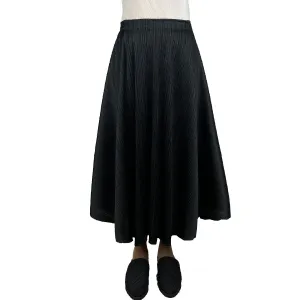 LUSTER PLEATS FLARE SKIRT