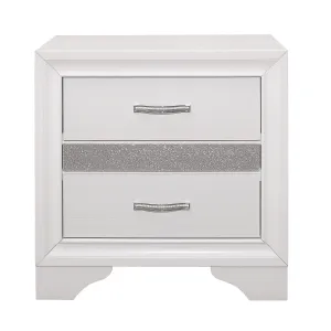 Luster White Nightstand