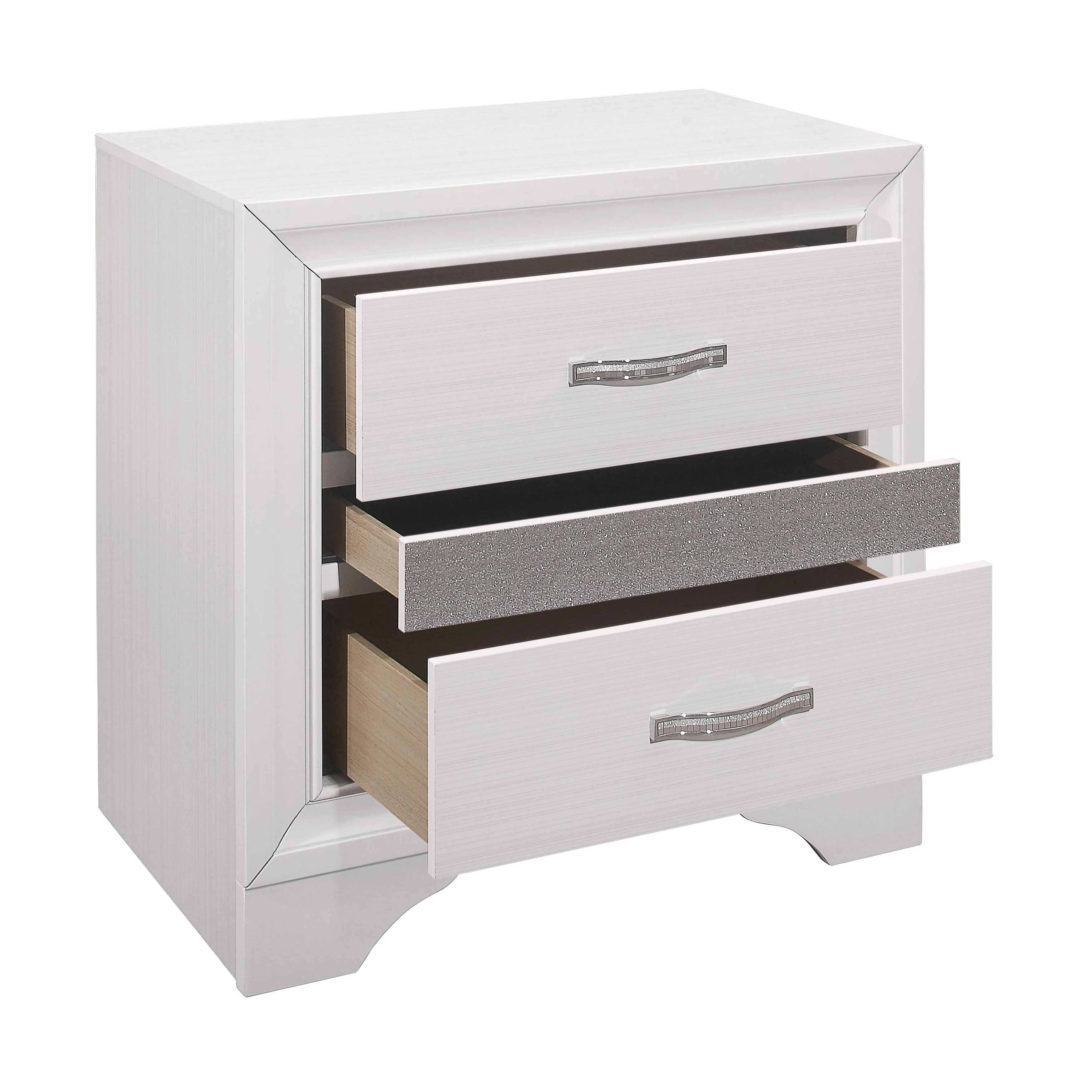 Luster White Nightstand