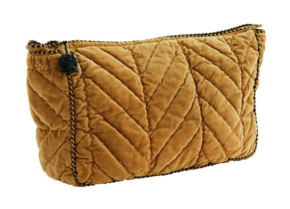 Madam Stoltz Quilted Velvet Clutch Large