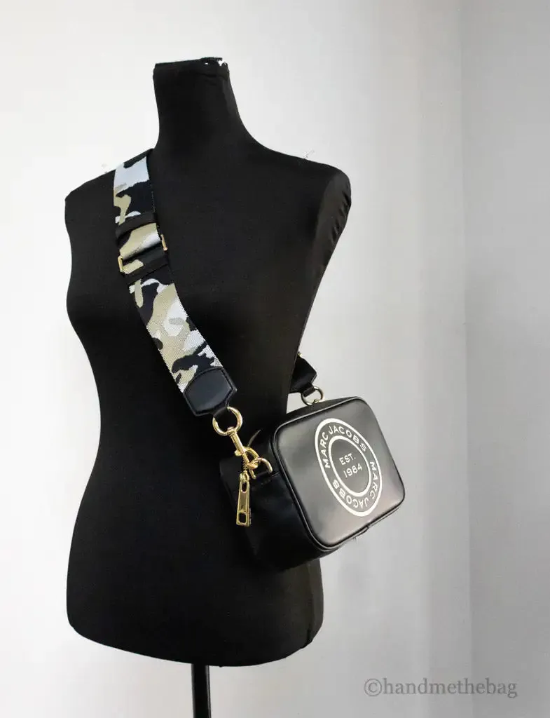 Marc Jacobs Signet Flash Black Camo Strap Camera Bag