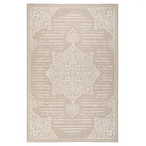 Medallion Beige Area Rug