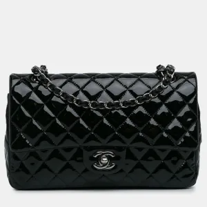 Medium Classic Patent Double Flap Bag