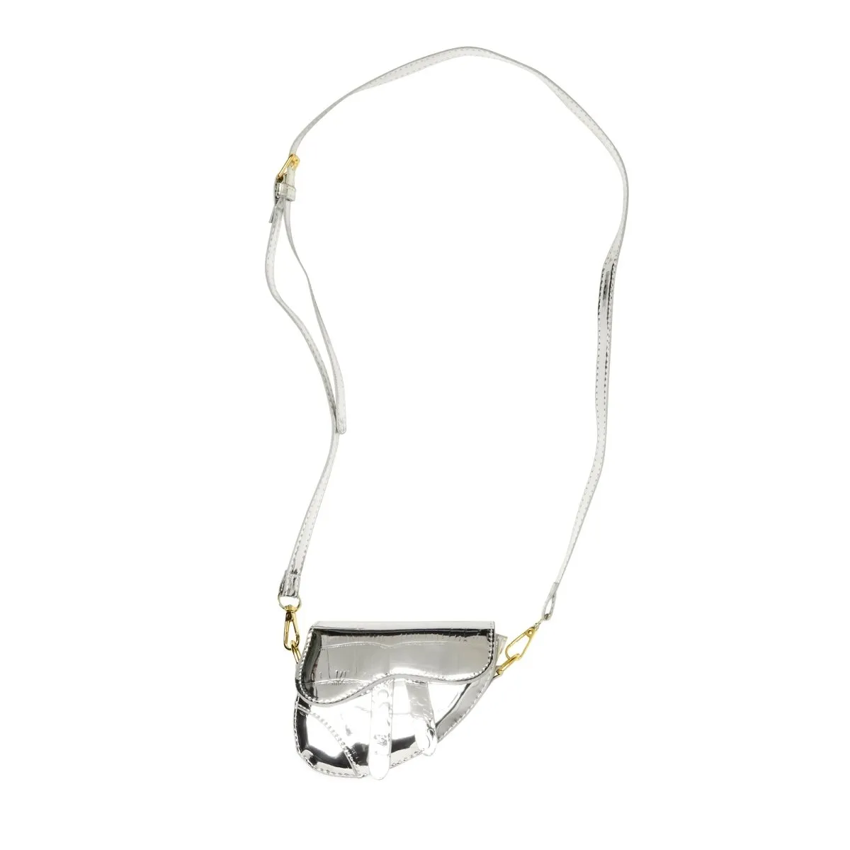 METALLIC MINI SADDLE BAG