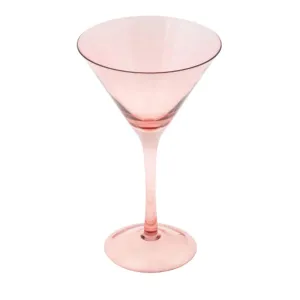 Mid Century Martini Glass Blush