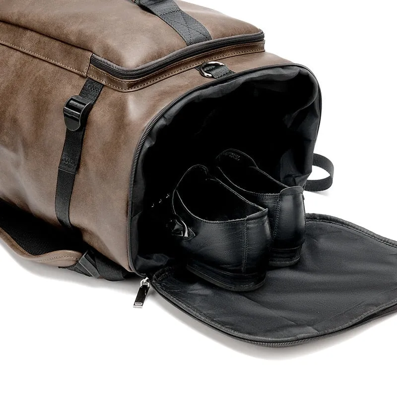 Milano-Calou Functional Leather Backpack