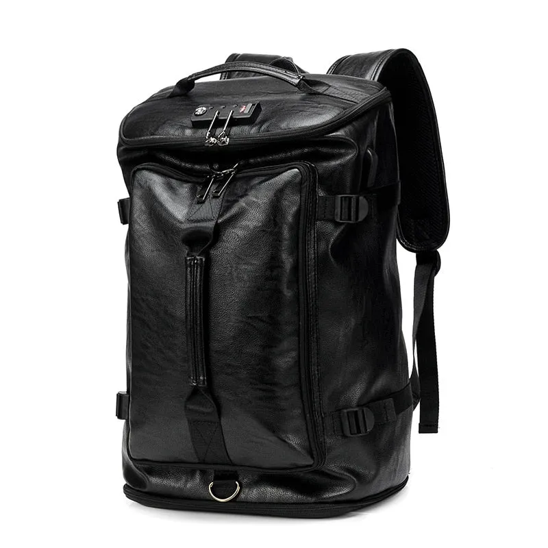 Milano-Calou Functional Leather Backpack