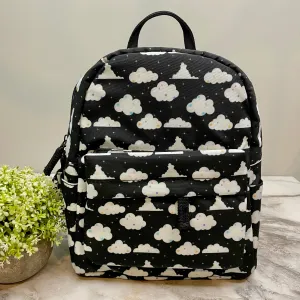 Mini Backpack - Cloud Black   White