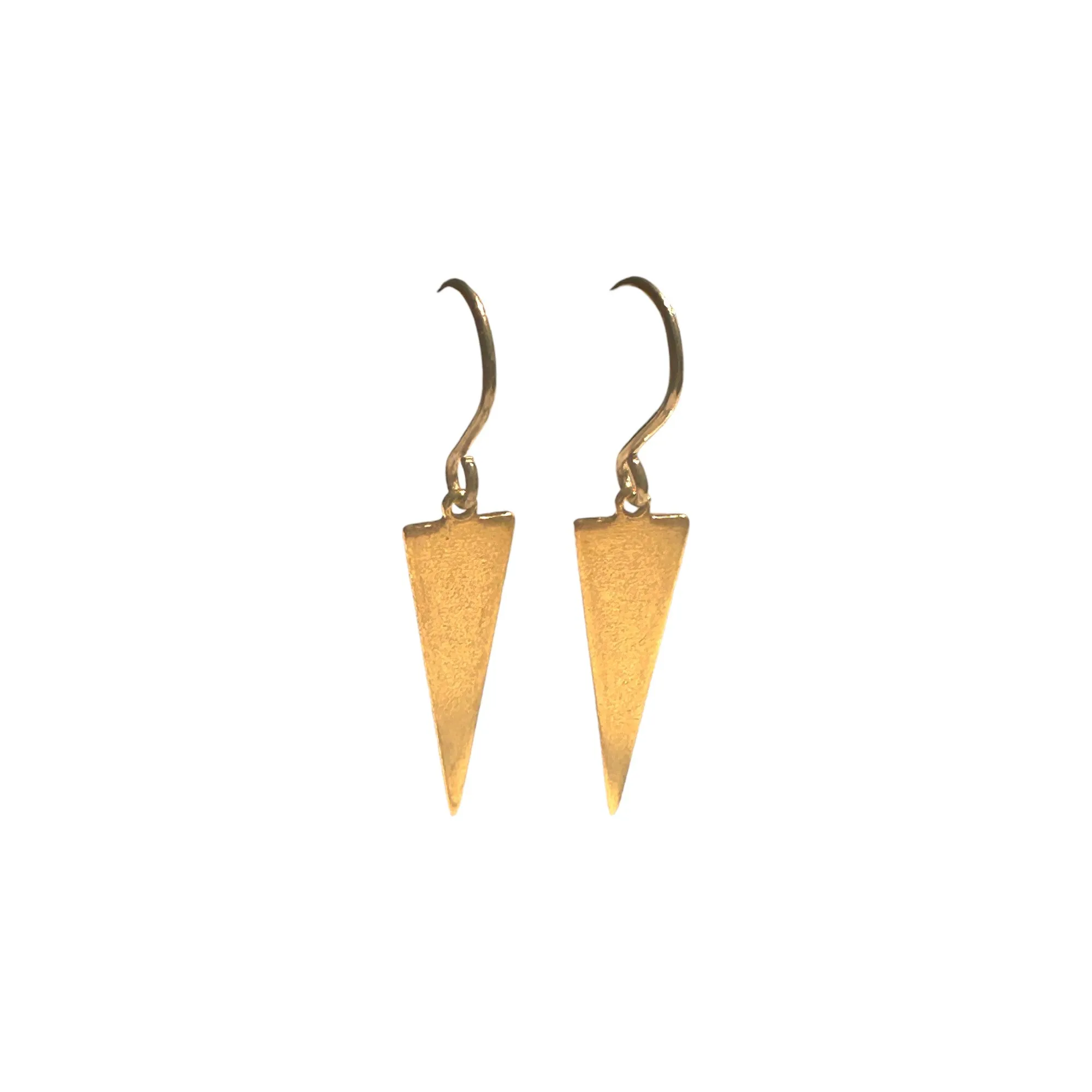 Minimal Narrow Triangle Earrings