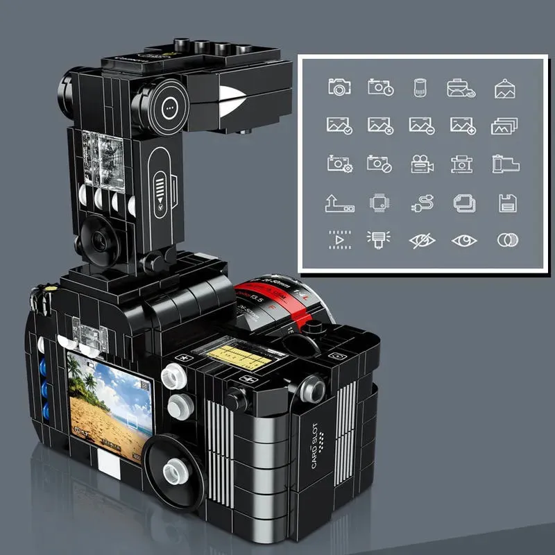 MOC Ideas Digital Camera MINI Bricks Toy 00845