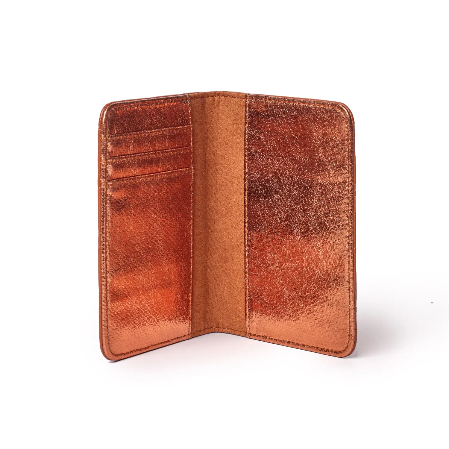 MONOGRAM PASSPORT HOLDER - BROWN