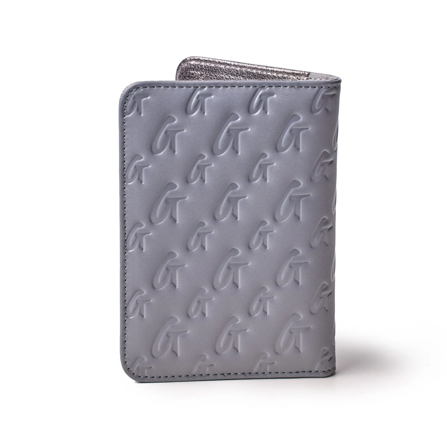 MONOGRAM PASSPORT HOLDER - GRAY