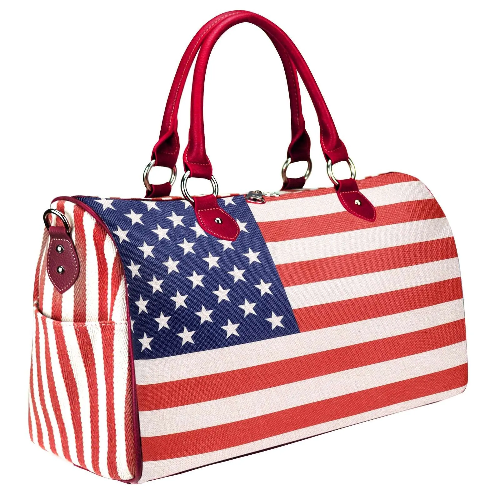 Montana West American Pride Canvas Weekender Bag