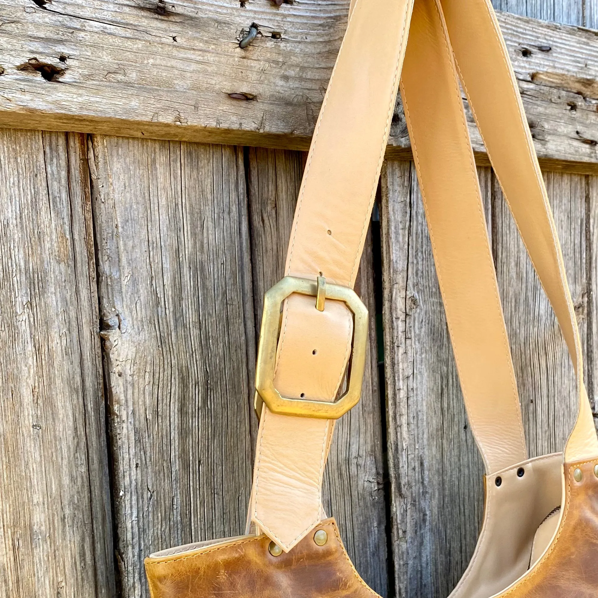 My Everyday Buckle Leather Tote