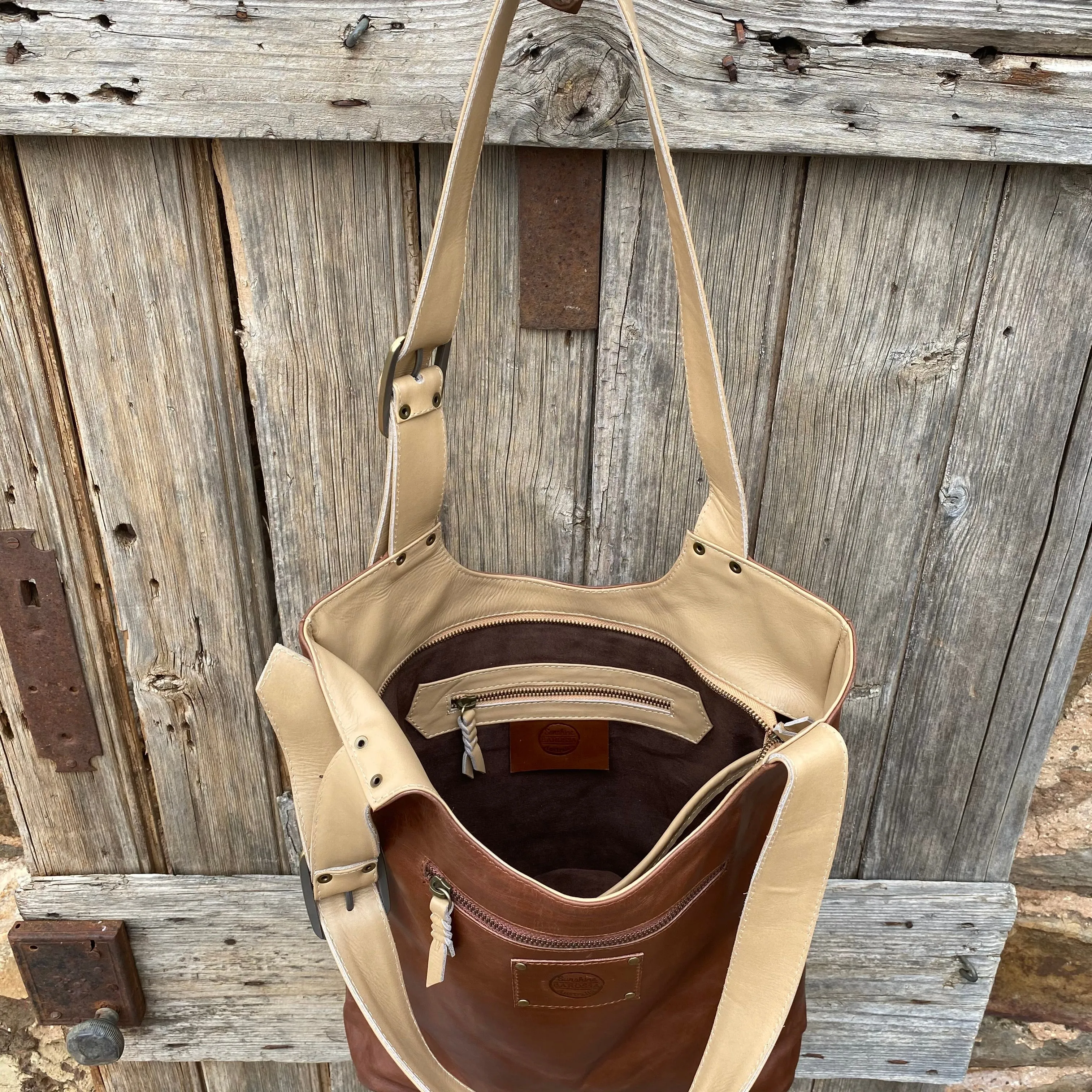 My Everyday Buckle Leather Tote