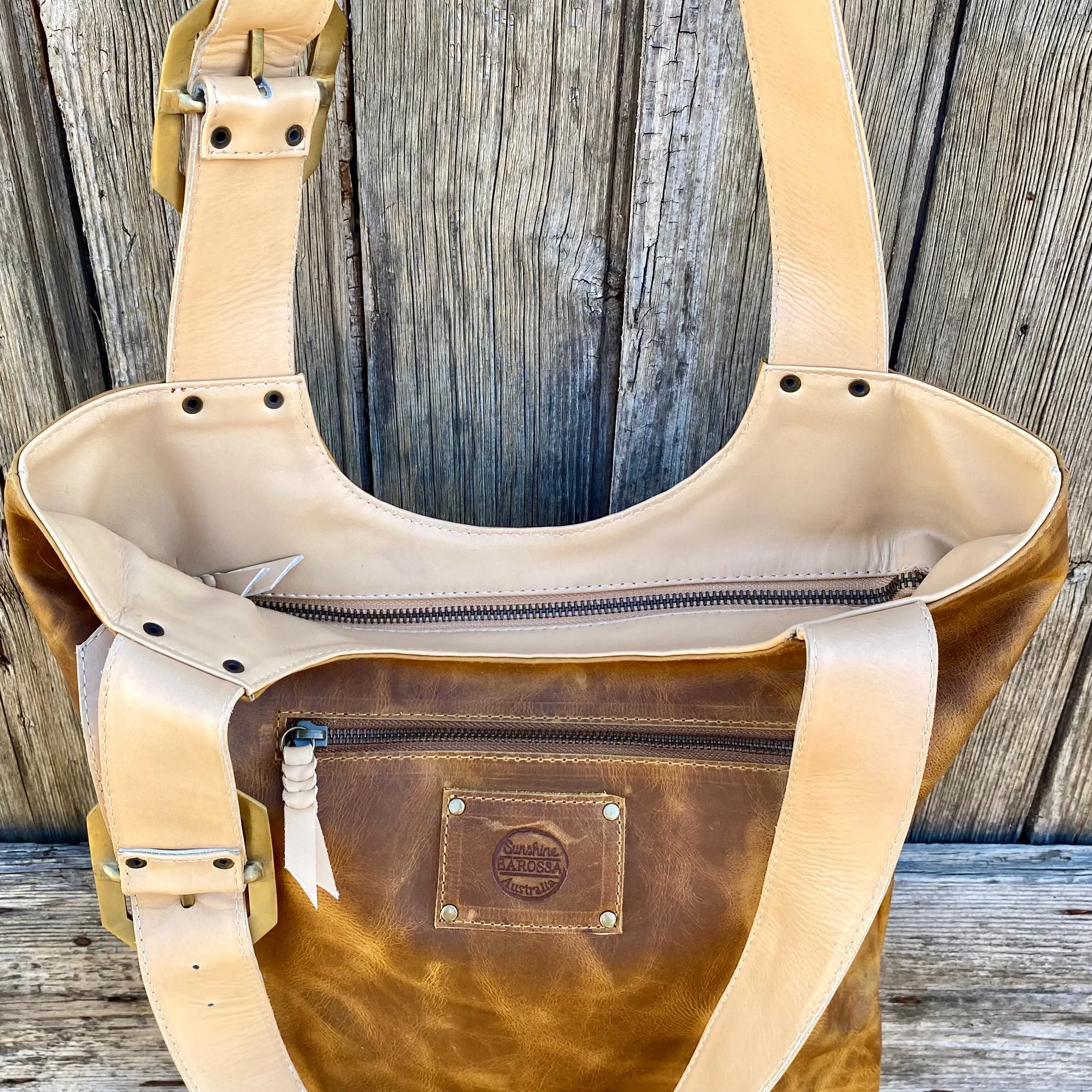 My Everyday Buckle Leather Tote