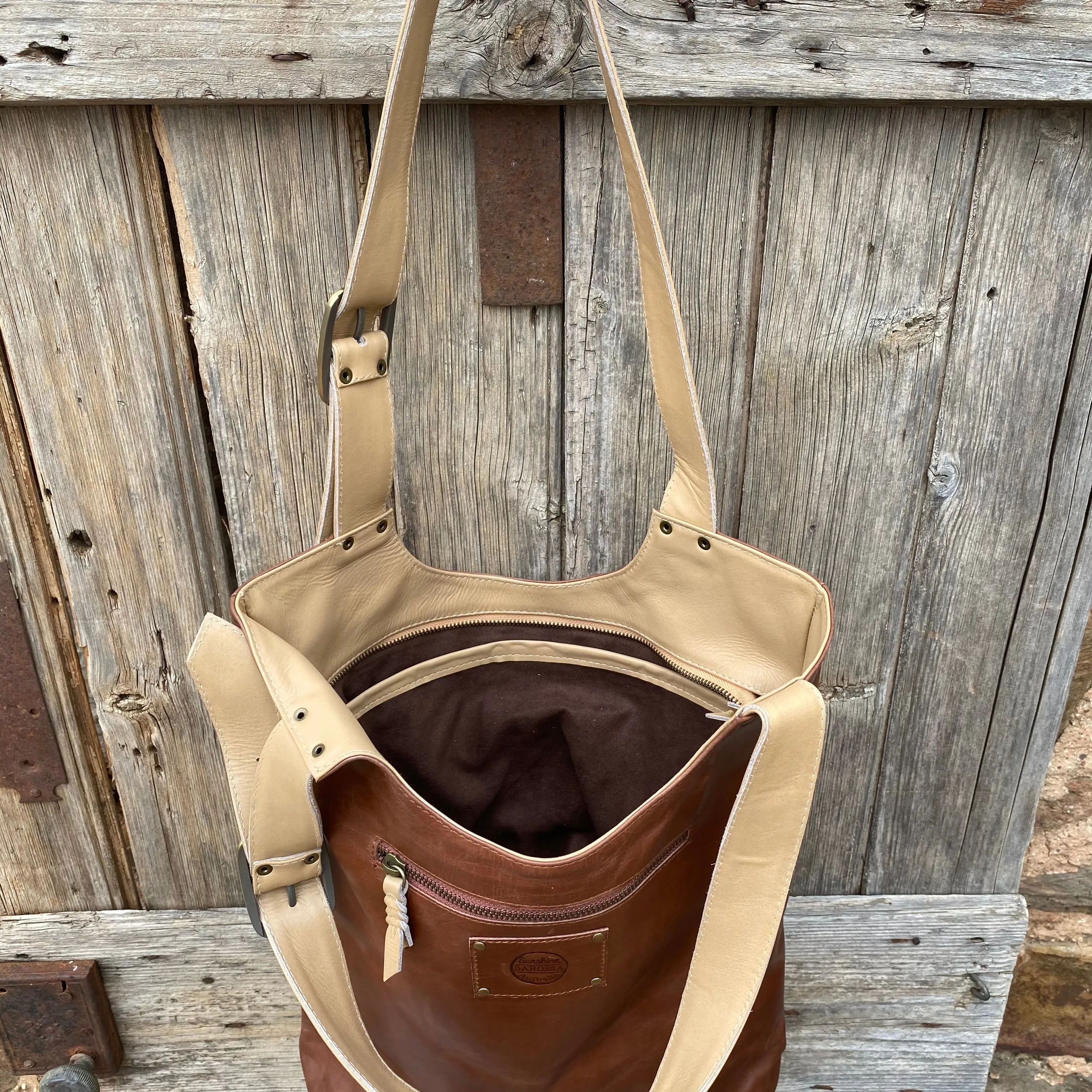 My Everyday Buckle Leather Tote