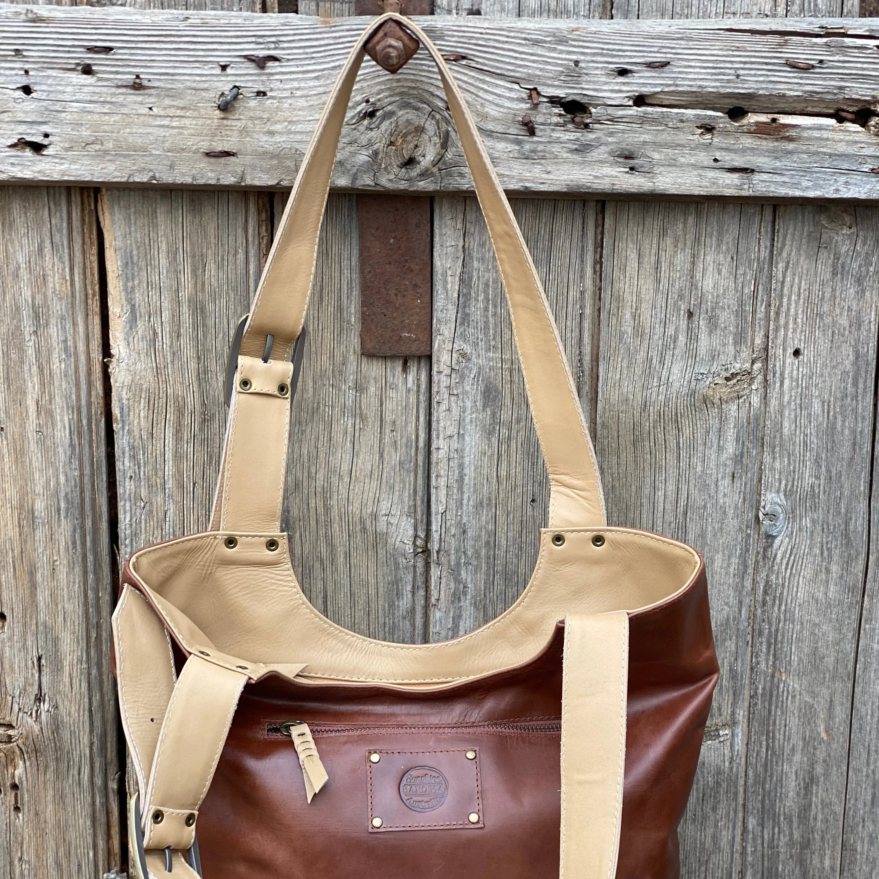 My Everyday Buckle Leather Tote