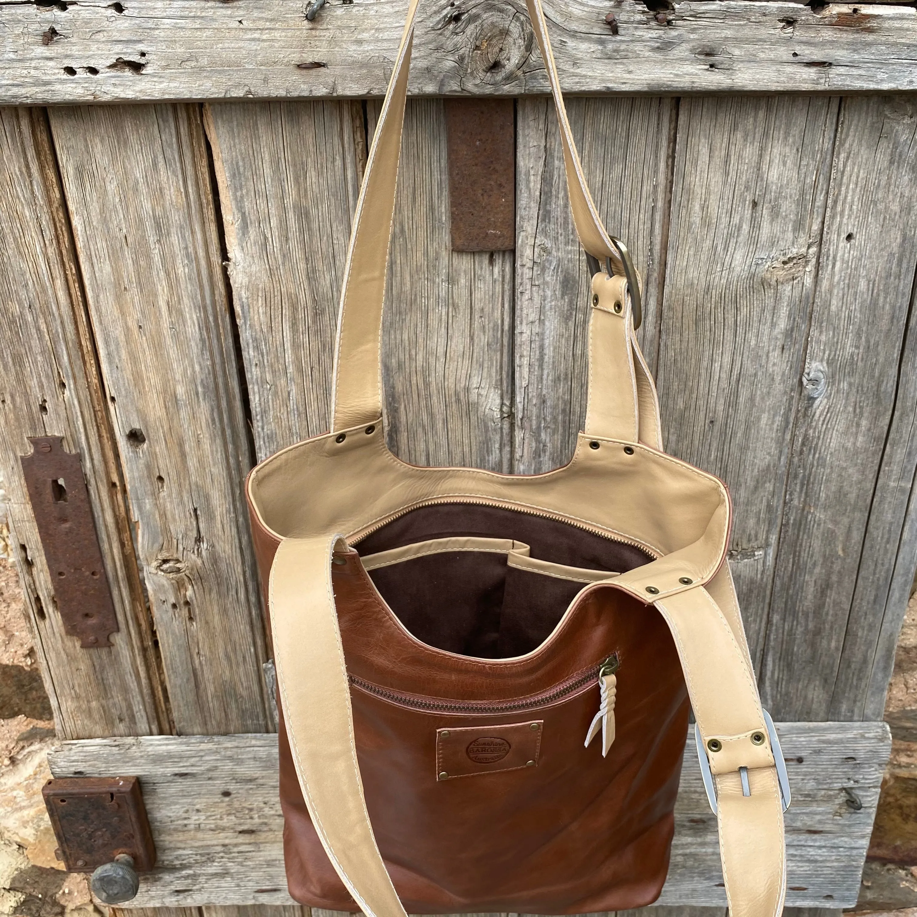 My Everyday Buckle Leather Tote