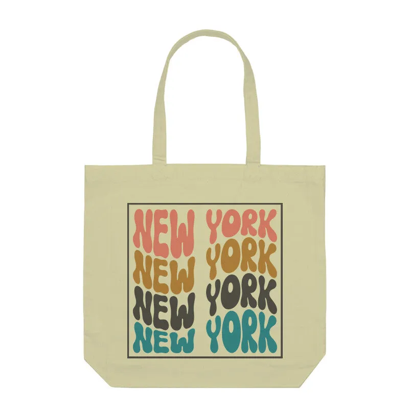 New York Style Tote Bag - Spacious unisex Tote Bag - 100% Canvas fabric - Roads To India