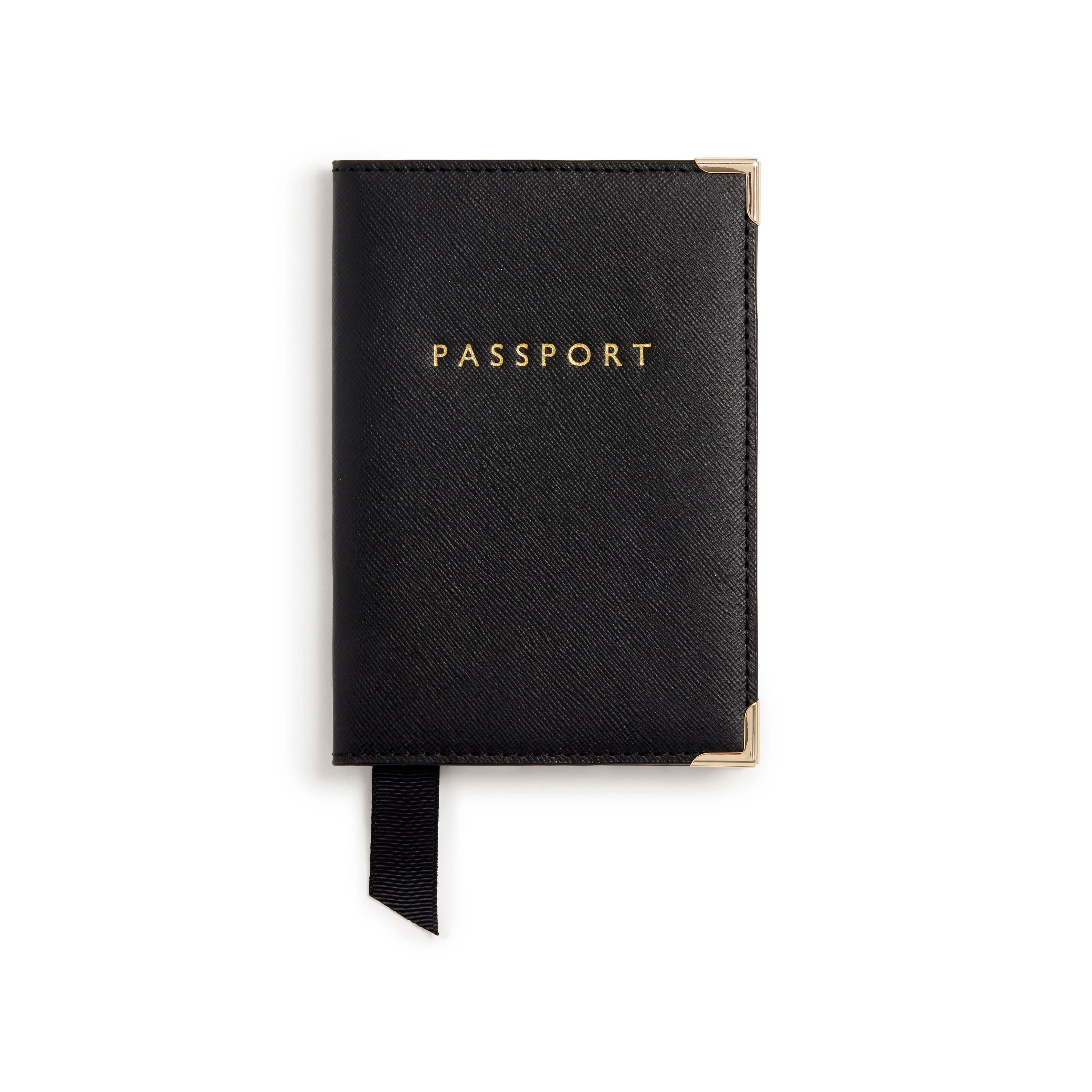 Nutcombe Vegan Leather Passport Holder & Bi-Fold Card Holder Gift Box | Black