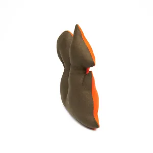 Orange Cecil Squeaky Squirrel Plush Dog Toy