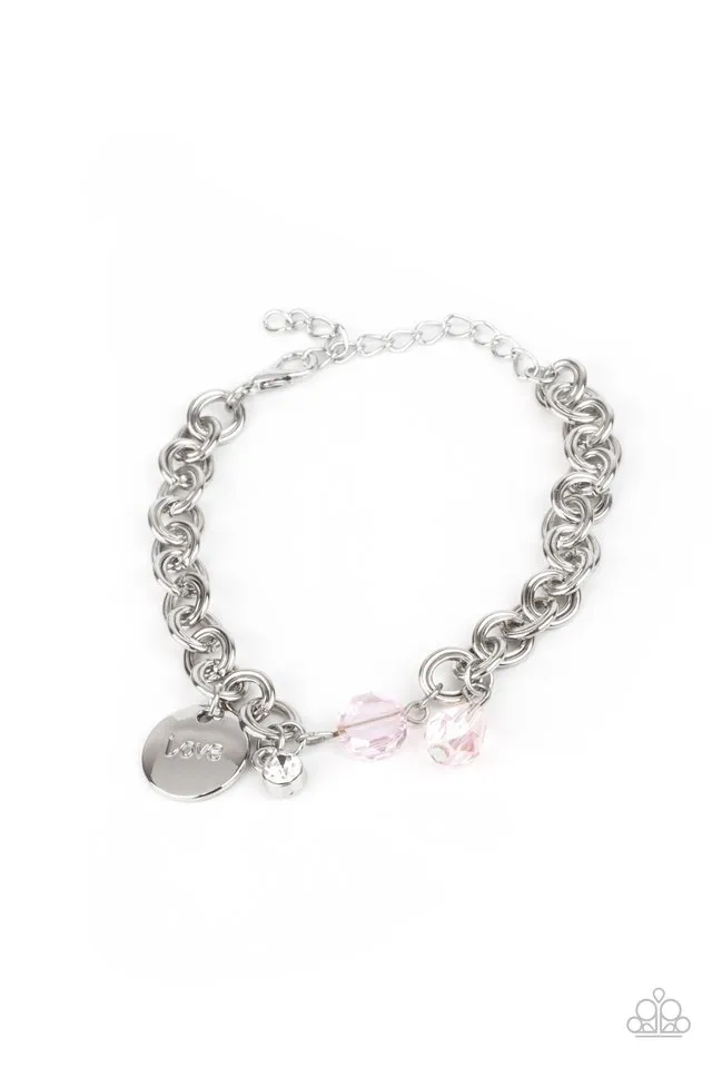 Paparazzi Bracelet ~ Lovable Luster - Pink