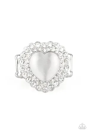 Paparazzi Ring ~ Lovely Luster - White