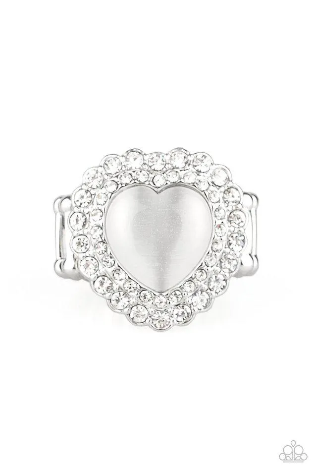 Paparazzi Ring ~ Lovely Luster - White