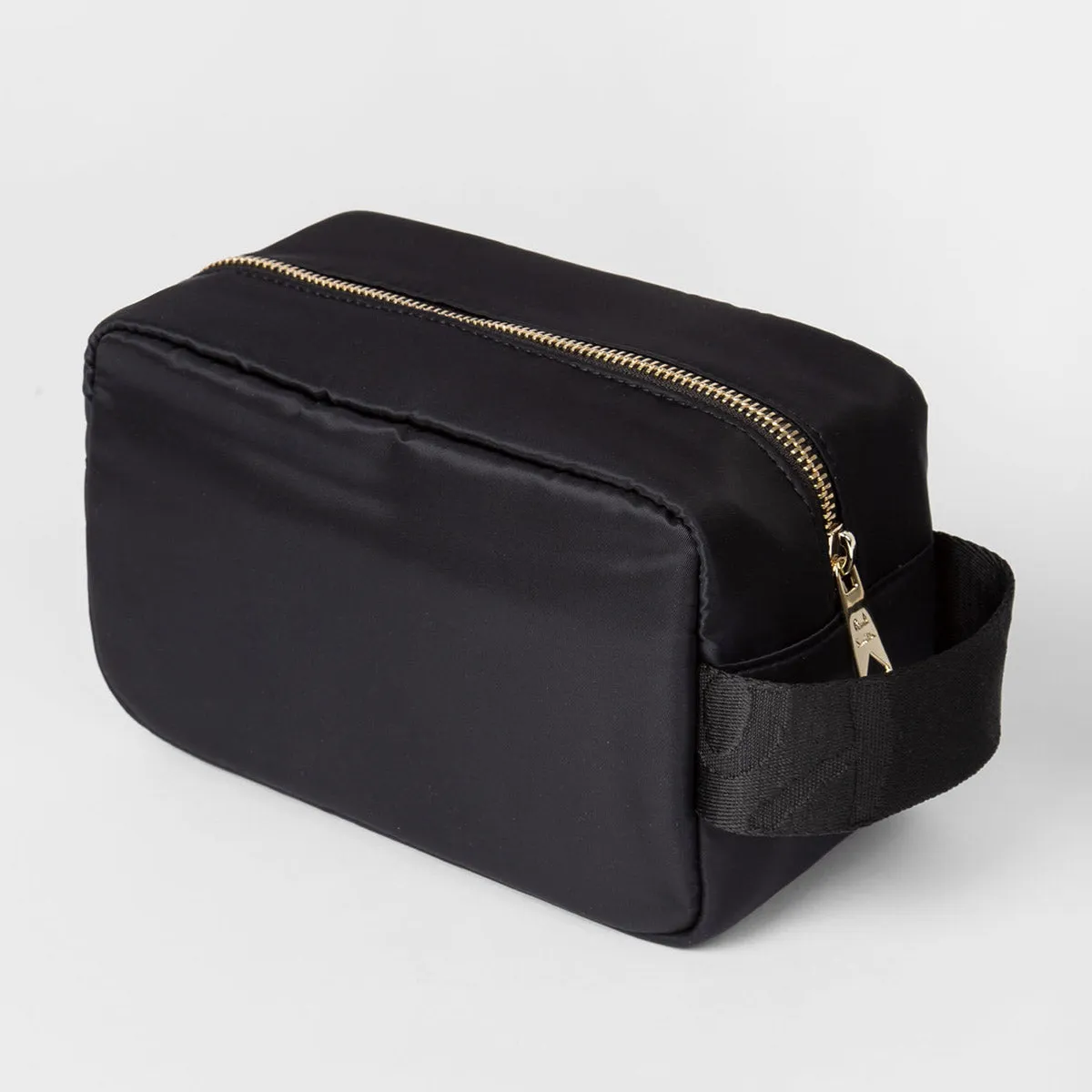 Paul Smith - Wash Bag With Swirl Grosgrain Trim in Black