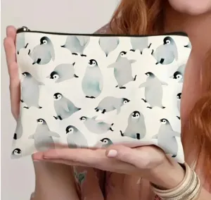 Penguin Chicks Make-Up / Storage Bag (6" x 9")