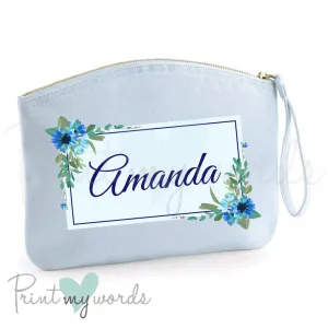 Personalised Floral Make Up Bag