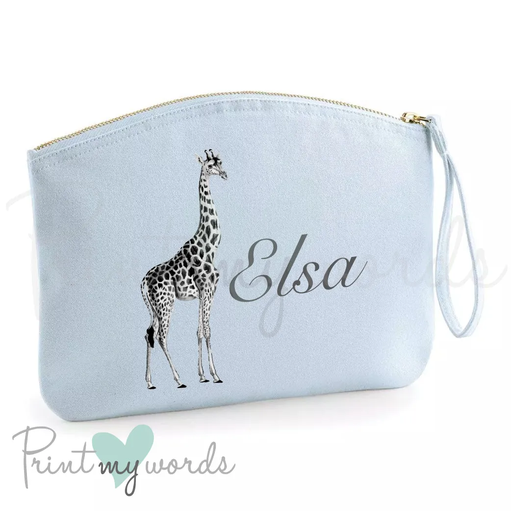 Personalised Giraffe Make Up Bag