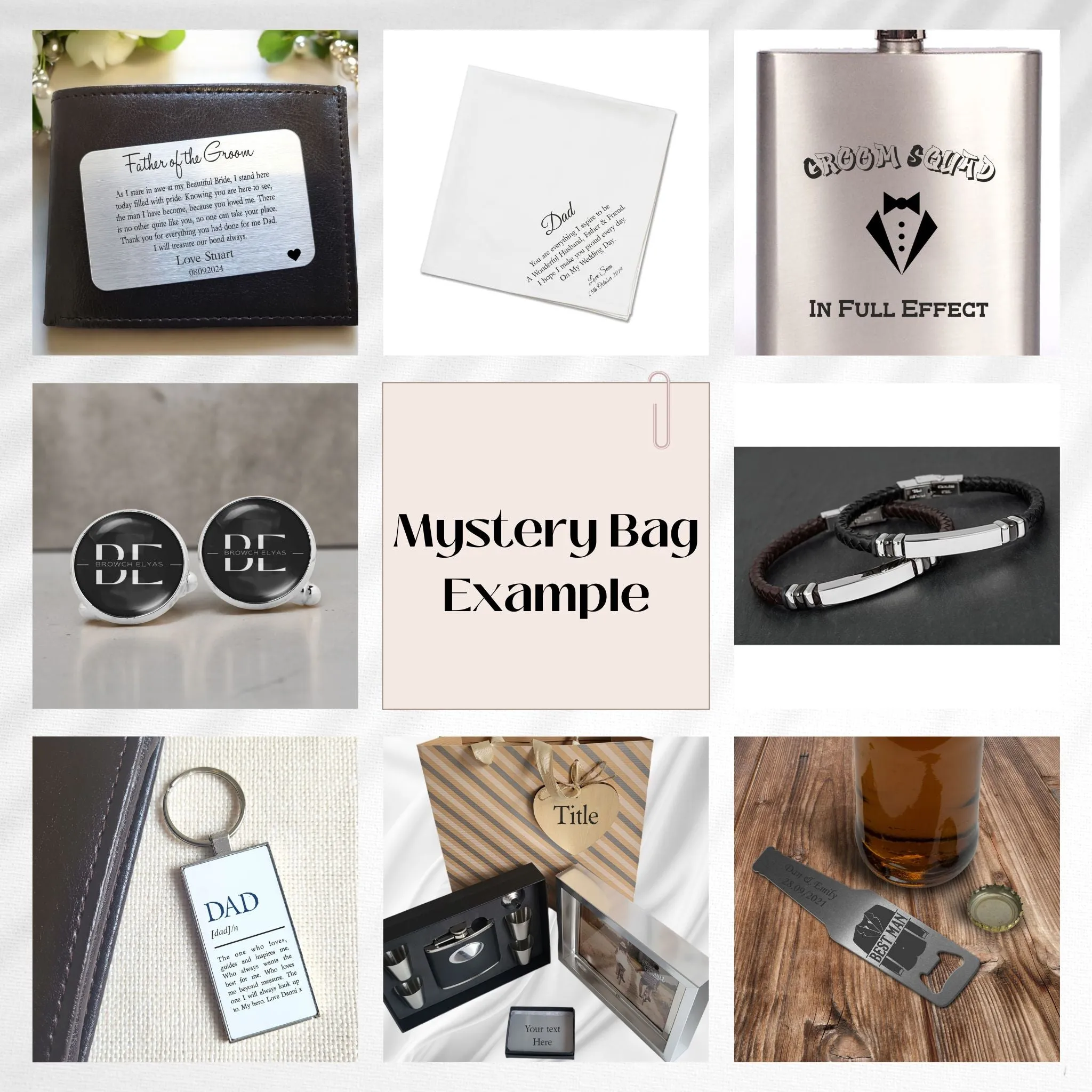 Personalised Mystery Gift Bag For Your Groomsmen