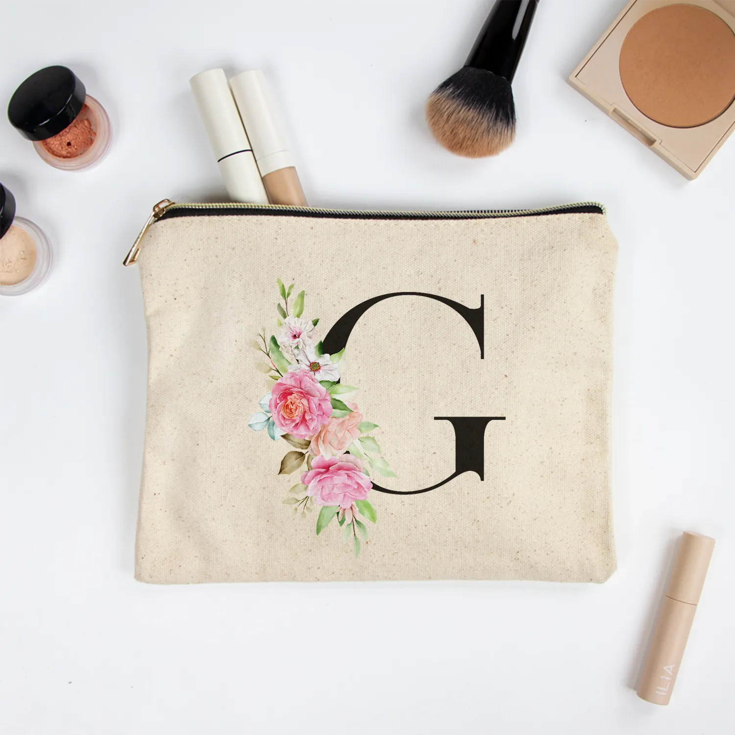 Personalized Bridesmaid Makeup Bag