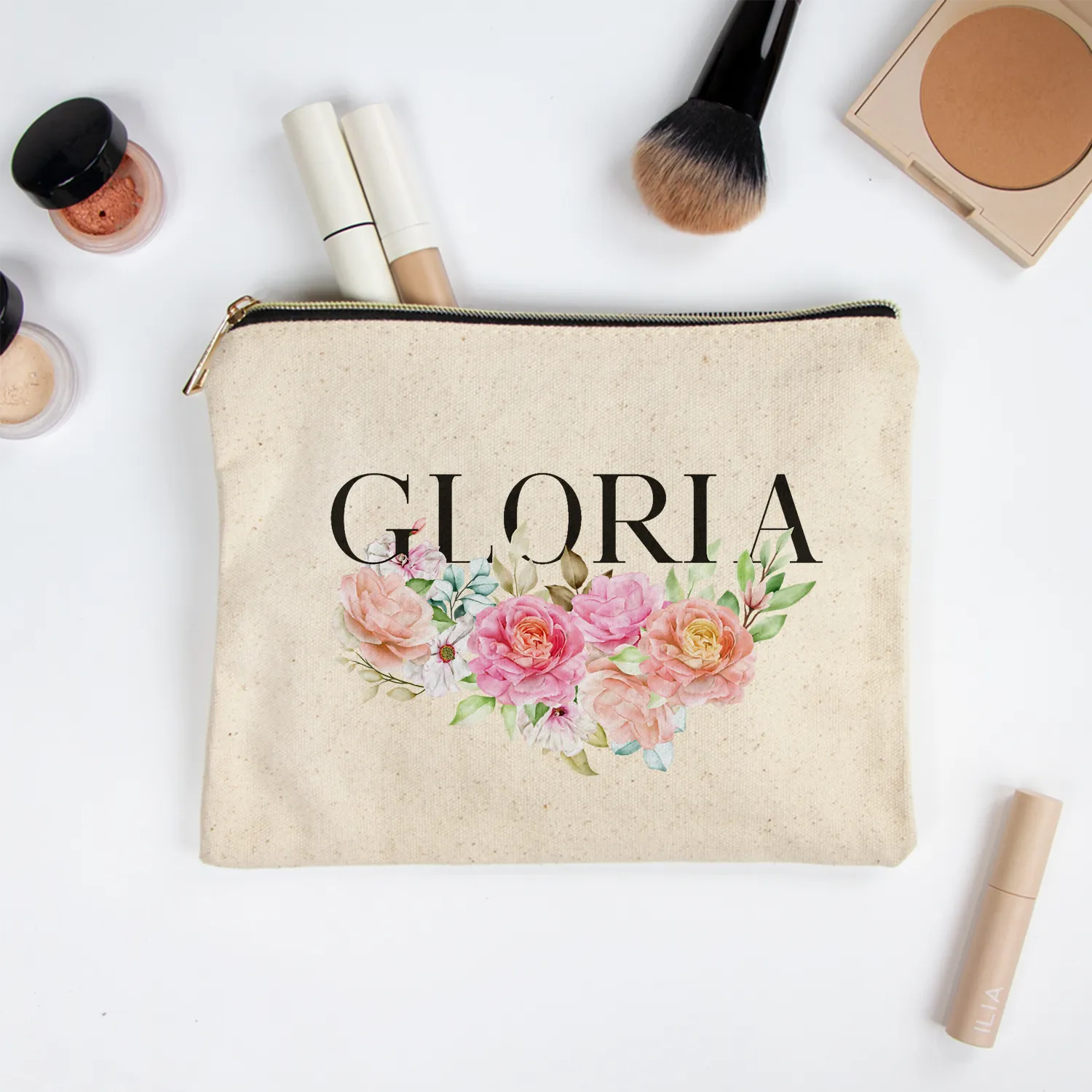 Personalized Bridesmaid Makeup Bag