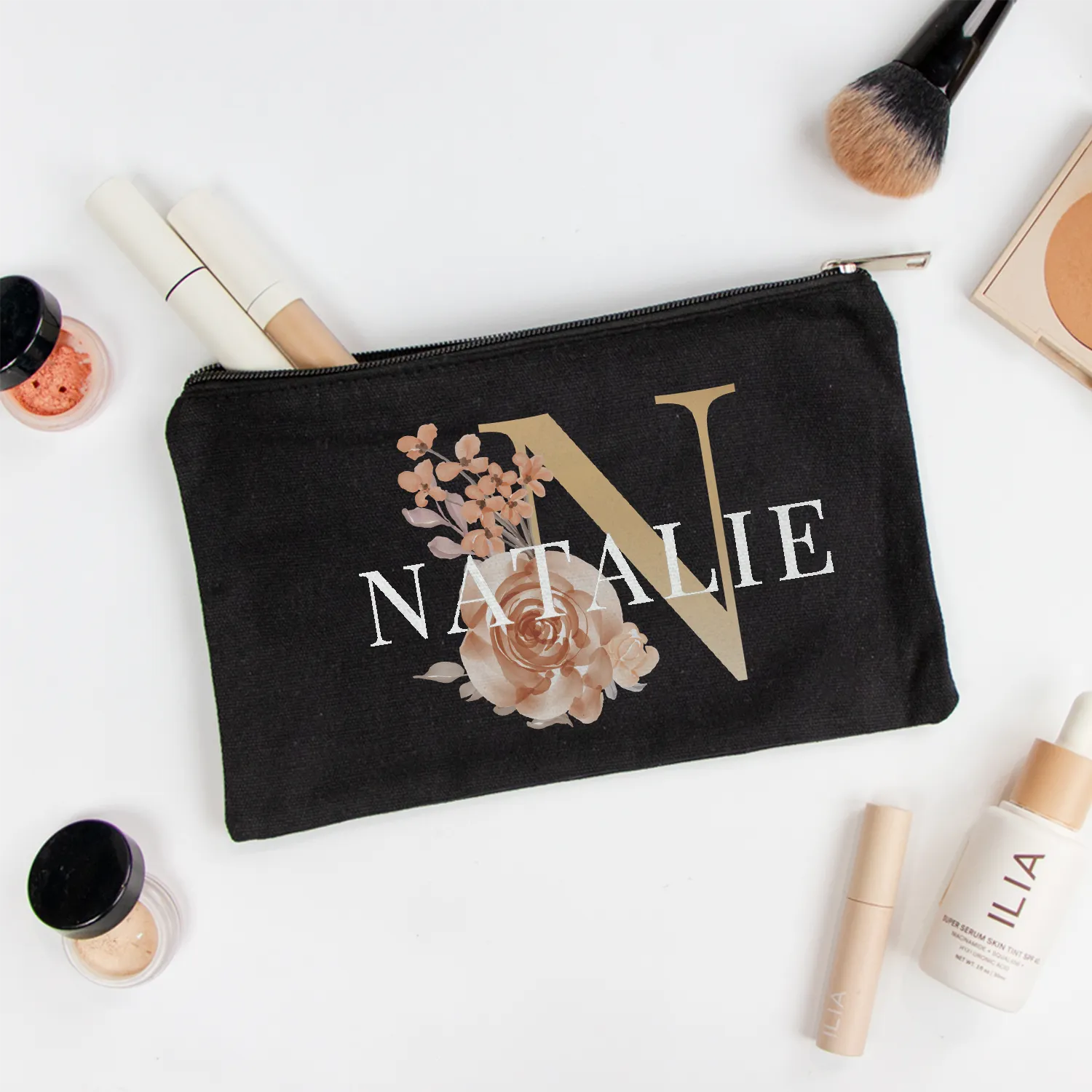 Personalized Bridesmaid Makeup Bag