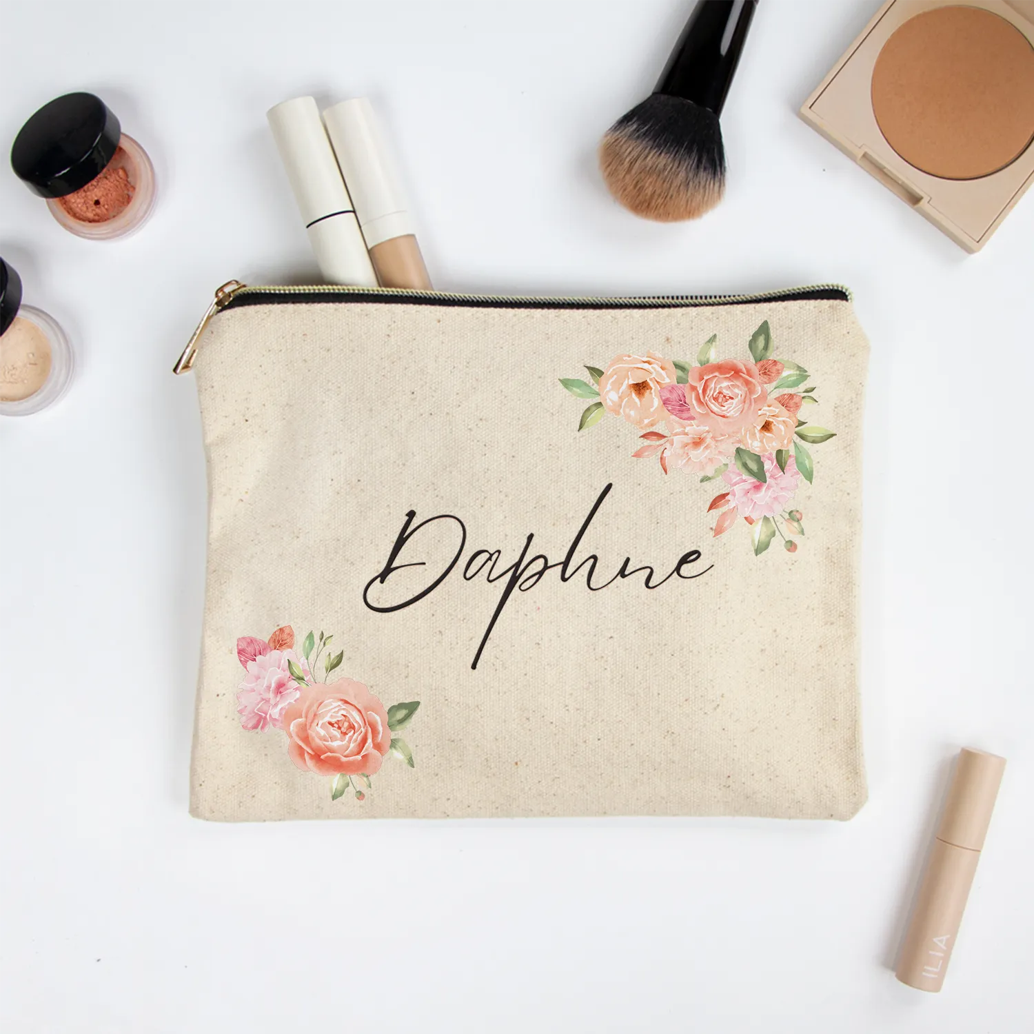 Personalized Bridesmaid Makeup Bag