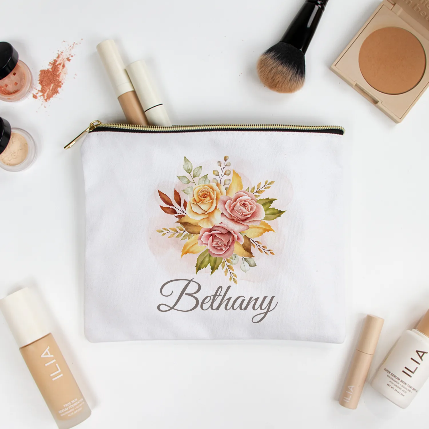 Personalized Bridesmaid Makeup Bag