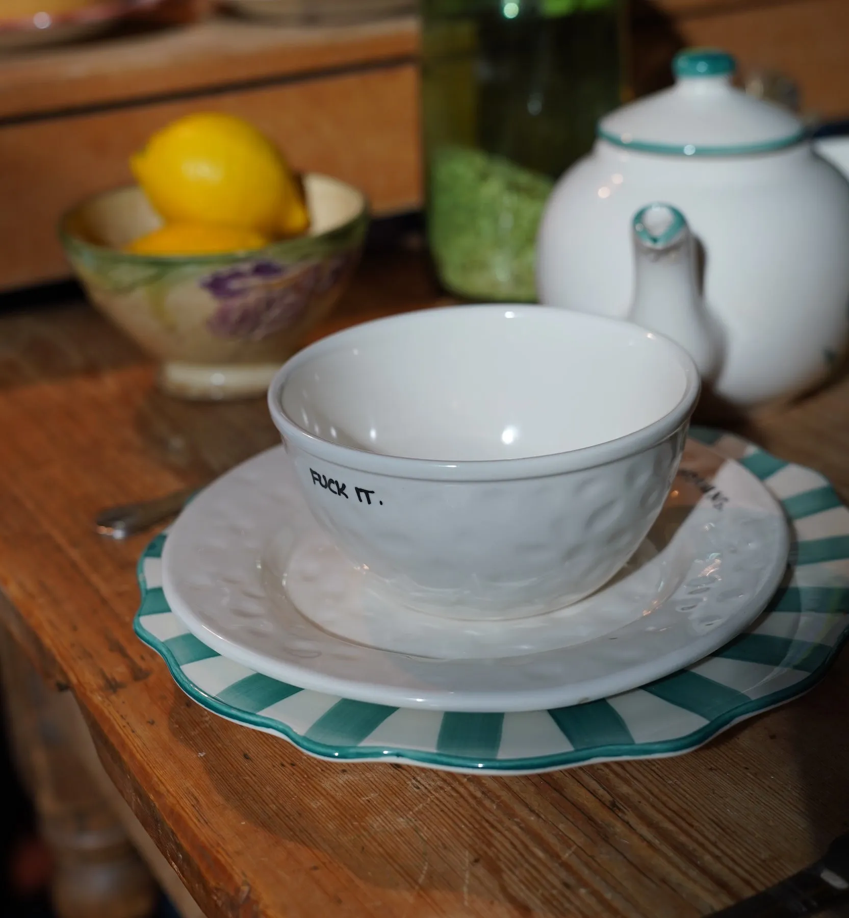 Pine Scalloped Dinner Plate