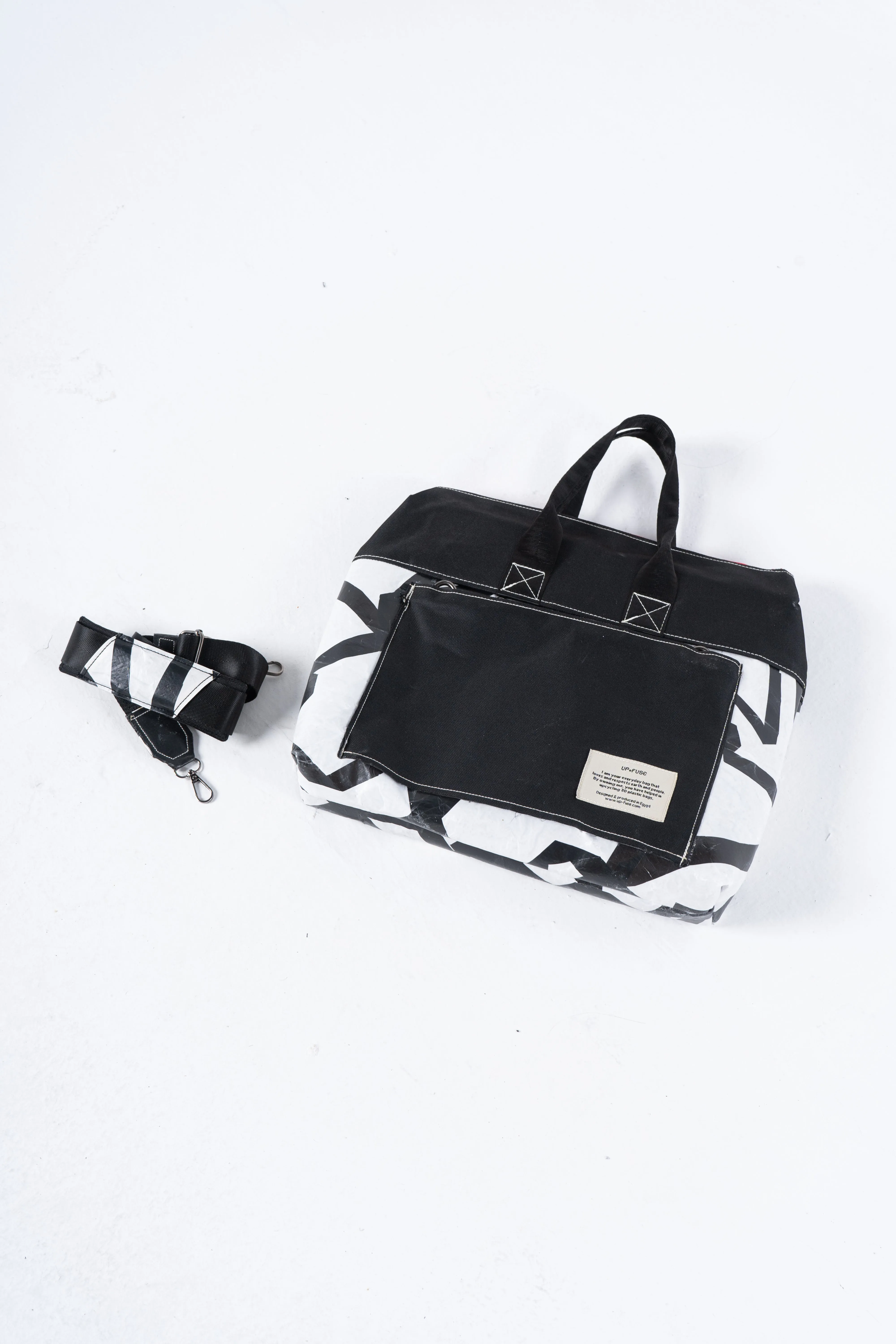 Practical Plastic Laptop Bag in White Confetti