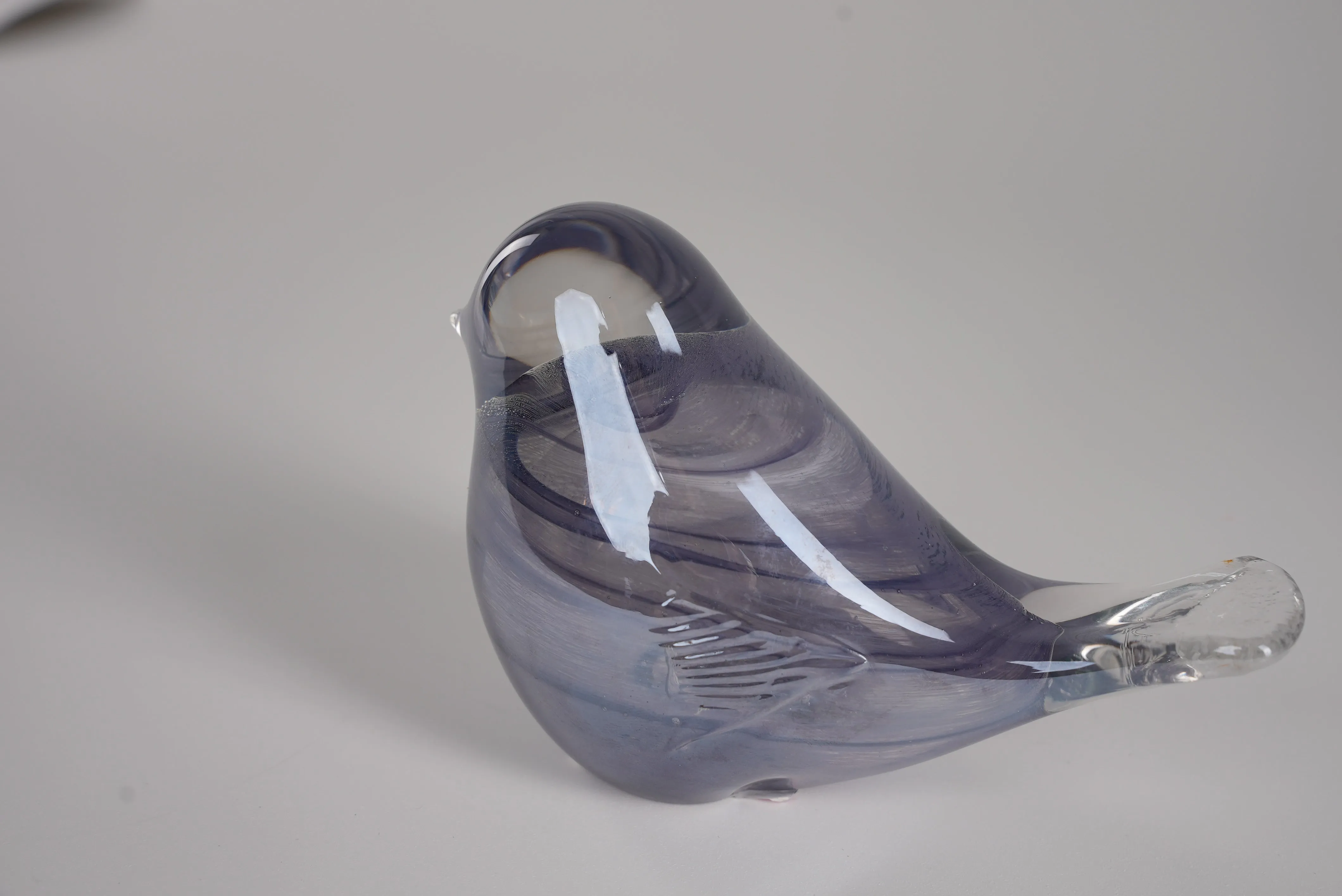 Purple Luster Glass Bird