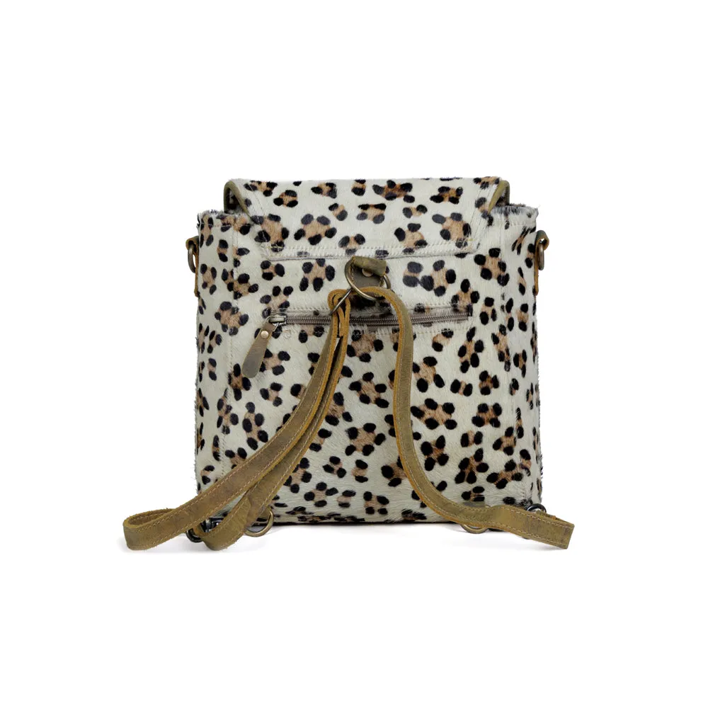 Quaint Leopard Print Leather & Hairon Bag