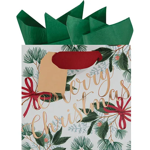 "Merry Christmas" Vintage Gift Bag