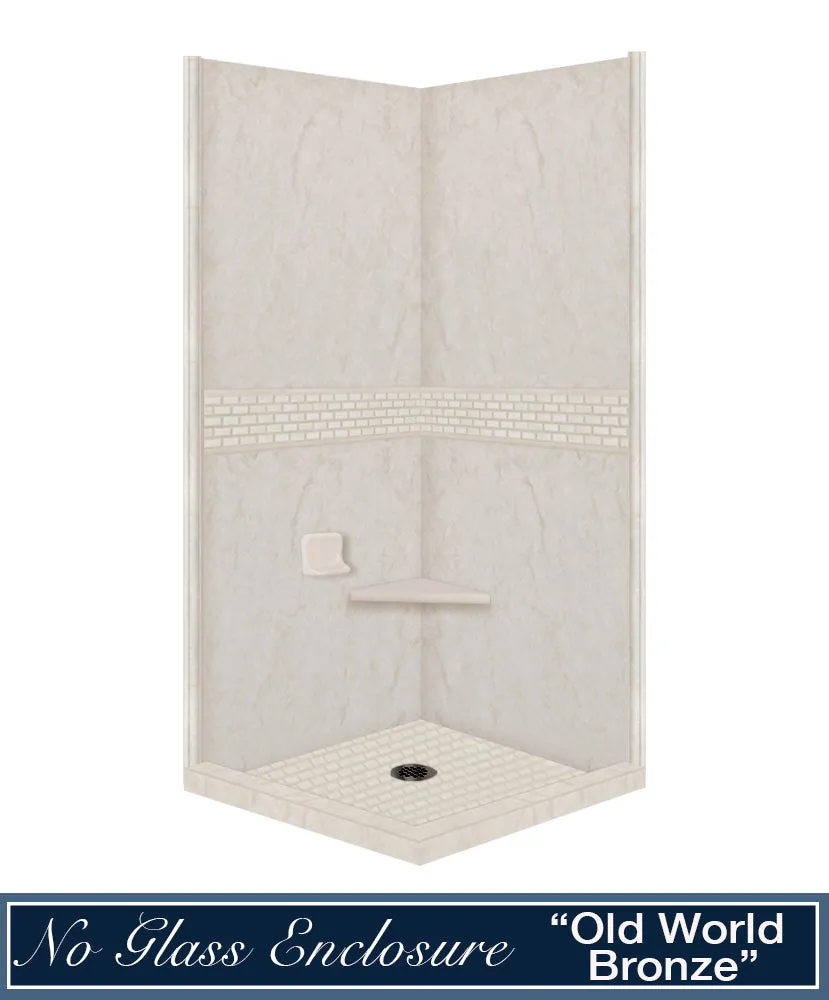 Rafe Marble Classic Corner Shower Enclosure Kit