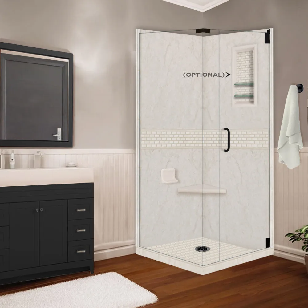 Rafe Marble Classic Corner Shower Enclosure Kit