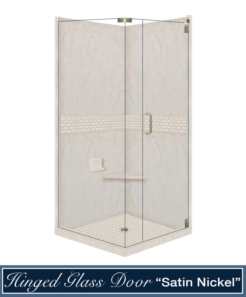 Rafe Marble Classic Corner Shower Enclosure Kit