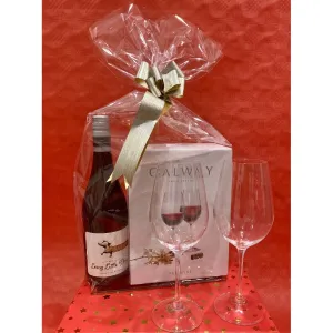 Red Wine Gift Bag & Ribbon