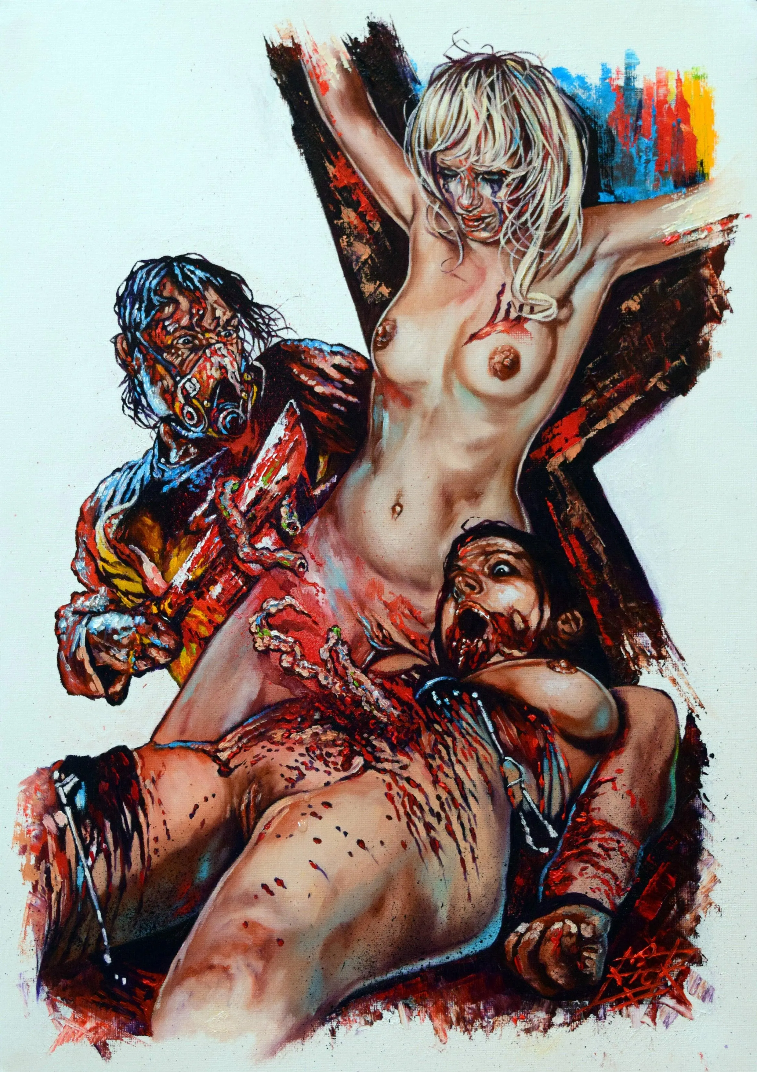 Rick Melton - Dr Wolfennstein - Erotic Horror - Art Print