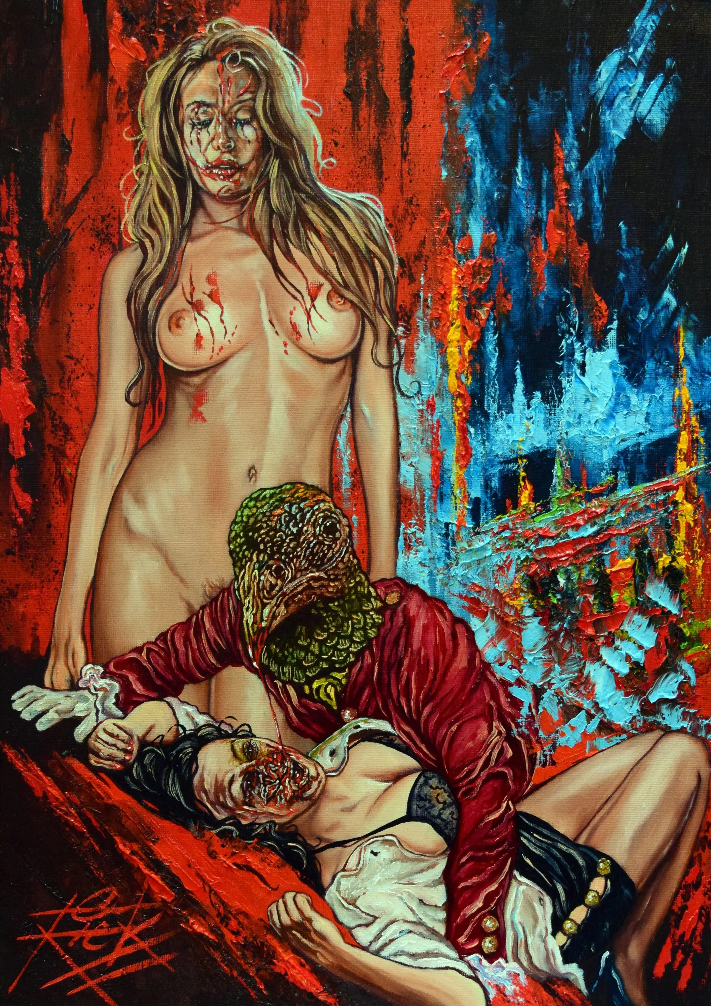 Rick Melton - Nightmare Symphony - Erotic Horror - Art Print